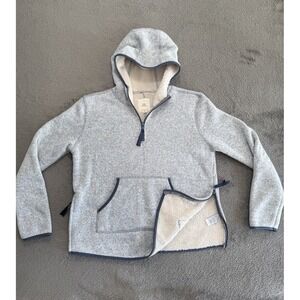 Thread Supply 1/4 Zip Charcoal Sweatshirt Men's Size Small